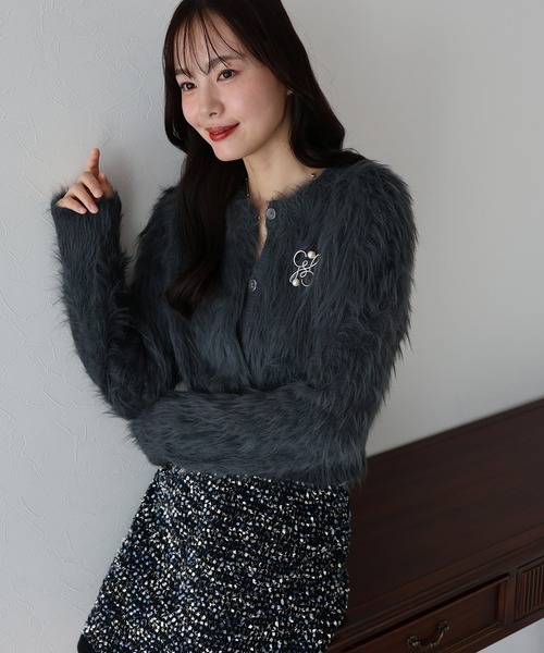 BLUEEAST（ブルーイースト）の「パール付きニュアンスモチーフブローチ（ブローチ/コサージュ・レディース・シルバー/ゴールド・FREE）」の4枚目の写真