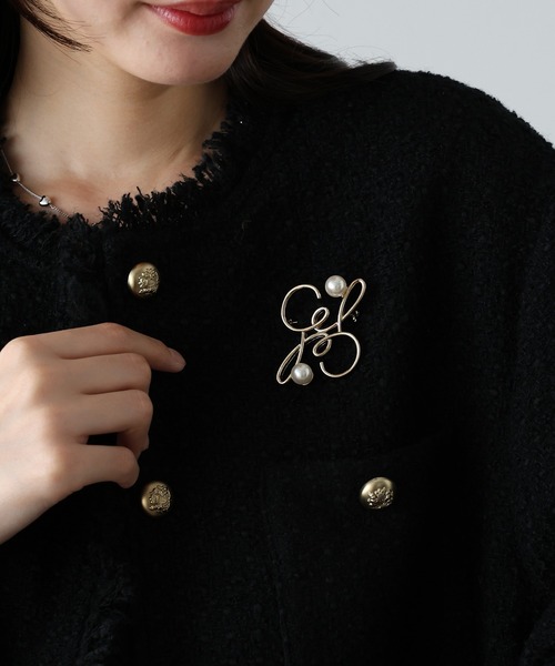 BLUEEAST（ブルーイースト）の「パール付きニュアンスモチーフブローチ（ブローチ/コサージュ・レディース・シルバー/ゴールド・FREE）」の7枚目の写真