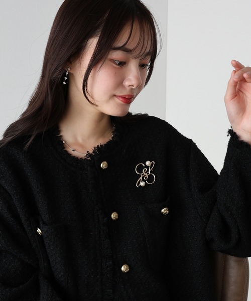 BLUEEAST（ブルーイースト）の「パール付きニュアンスモチーフブローチ（ブローチ/コサージュ・レディース・シルバー/ゴールド・FREE）」の8枚目の写真