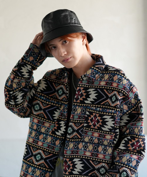 improves（インプローブス）の「合成皮革 バケットハット（ハット・メンズ・ブラック/ブラウン・FREE）」の10枚目の写真