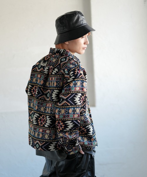 improves（インプローブス）の「合成皮革 バケットハット（ハット・メンズ・ブラック/ブラウン・FREE）」の5枚目の写真