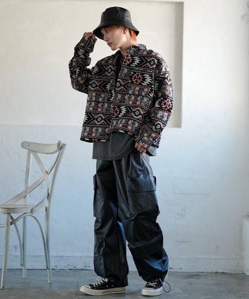 improves（インプローブス）の「合成皮革 バケットハット（ハット・メンズ・ブラック/ブラウン・FREE）」の6枚目の写真