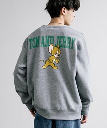 新色追加 TOM&JERRY トムとジェリー オーバーサイズ裏起毛トレーナー