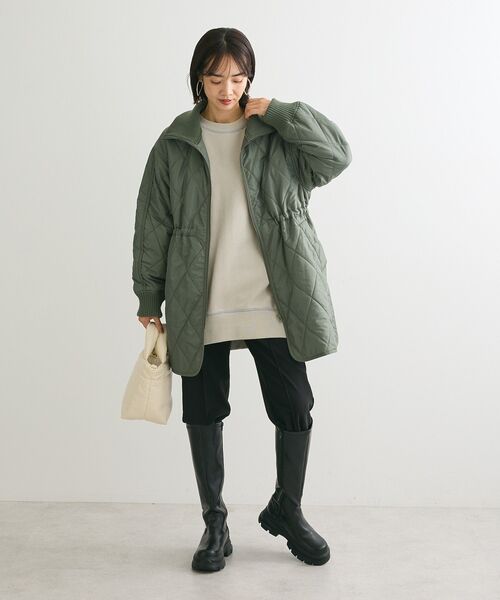Green Parks(グリーンパークス)の「リブスタンドキルティングコート(その他アウター・レディース・ホワイト系その他2/ブラック/カーキ・FREE)」の22枚目の写真
