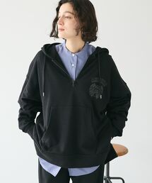 CRAFT STANDARD BOUTIQUE | BIGハーフジップワンポイント刺繍ロゴパーカー(パーカー)