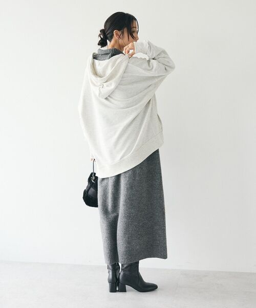 CRAFT STANDARD BOUTIQUE(クラフトスタンダードブティック)の「BIGハーフジップワンポイント刺繍ロゴパーカー(パーカー・レディース・ホワイト系その他/マスタード/ブラック/カーキ・FREE)」の21枚目の写真