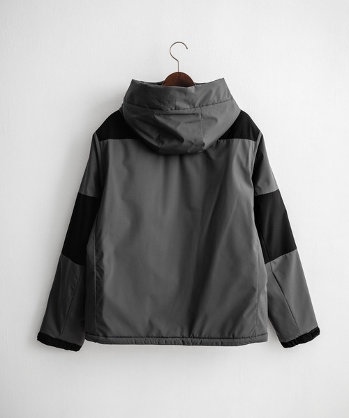 Rocky Monroe（ロッキーモンロー）の「オーバーサイズ 切替 中綿入りファイバーダウンフードジャケット（ダウンジャケット/コート・メンズ・ブルー/ダークグレー/ブラック・LL/L/M）」の20枚目の写真