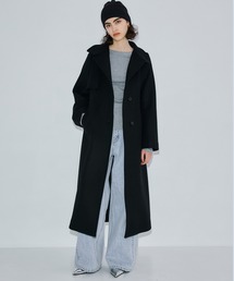 アシメオーバーヨークコート