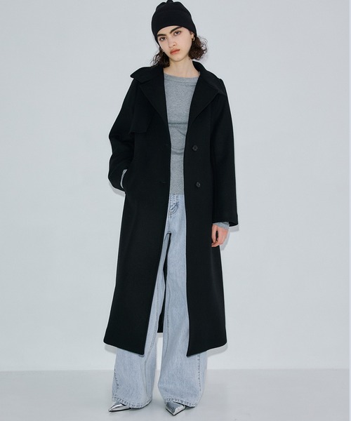 PUBLIC TOKYO（パブリックトウキョウ）の「アシメオーバーヨークコート