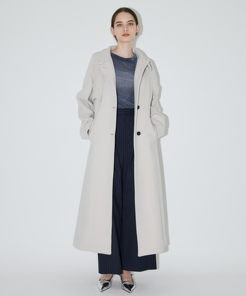 アシメオーバーヨークコート（チェスターコート）｜PUBLIC TOKYO