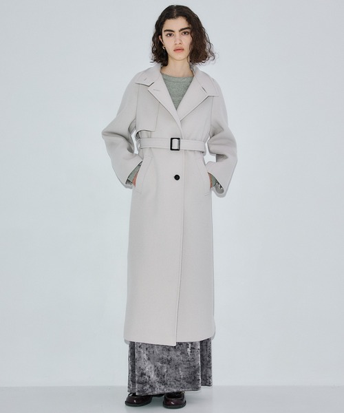 アシメオーバーヨークコート（チェスターコート）｜PUBLIC TOKYO