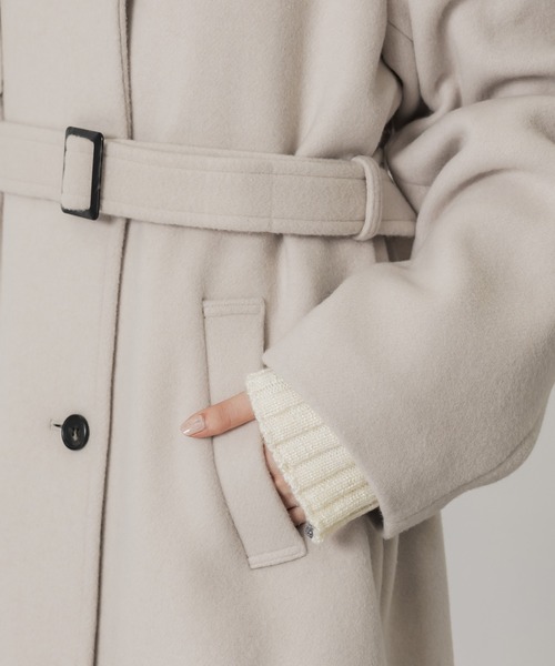 アシメオーバーヨークコート（チェスターコート）｜PUBLIC TOKYO
