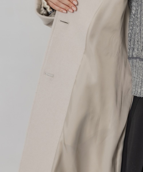 PUBLIC TOKYO ケープアシメコート PUBLIC TOKYO ケープアシメコート シックオーバーラップコート(1 IVORY