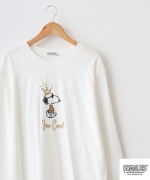 PEANUTS ゴールド刺繍Tシャツ