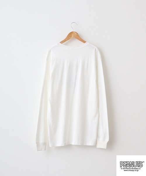 PEANUTS(ピーナッツ)の「PEANUTS ゴールド刺繍Tシャツ(Tシャツ/カットソー・メンズ・オレンジ系/ネイビー/チャコール/ホワイト系/カーキ/オフホワイト・M/L/LL)」の15枚目の写真