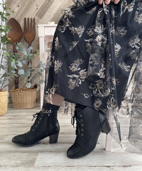 アンティーク加工レースアップブーツ（ブーツ）｜LUGG NAGG