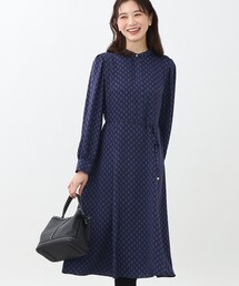 Reflect | 【WEB限定カラーあり／マシンウォッシュ可】幾何柄プリントワンピース(ワンピース)