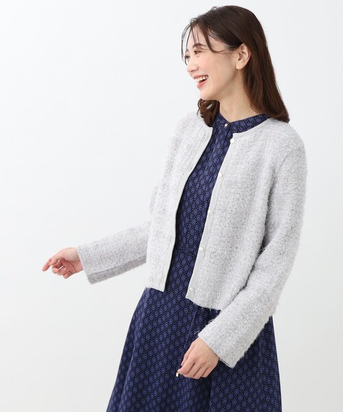 Reflect（リフレクト）の「◆【WEB限定カラーあり／マシンウォッシュ可】幾何柄プリントワンピース（ワンピース・レディース・ネイビー系/ブラック系/ブルーグリーン・09/11/07/17/13/15 /05）」の7枚目の写真