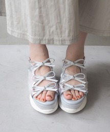 byあしながおじさん | 厚底グリッターリボンサンダル　8990007(サンダル)