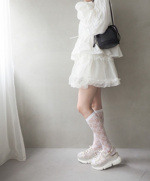 byあしながおじさん（バイアシナガオジサン）の「厚底グリッターリボンサンダル　8990007（サンダル・レディース・ピンク/ブラック/アイボリー/シルバー/ライトブルー/ピンクベージュ/ブラック系その他/オフホワイト・S/M/L/LL）」の14枚目の写真