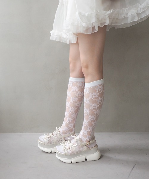 byあしながおじさん（バイアシナガオジサン）の「厚底グリッターリボンサンダル　8990007（サンダル・レディース・ピンク/ブラック/アイボリー/シルバー/ライトブルー/ピンクベージュ/ブラック系その他/オフホワイト・S/M/L/LL）」の13枚目の写真