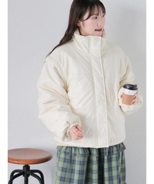 ehka sopo（エヘカソポ）の「2wayエコレザー中綿ジャケット（ノー