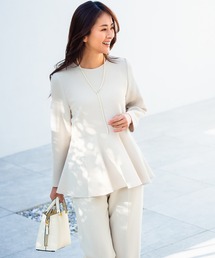 ROPE' | トリアセダブルクロスペプラムブラウス/イージーケア(シャツ/ブラウス)