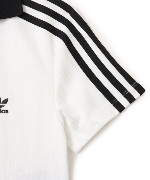 adidas メッシュポロドレス ホワイト adidas V-NECK POLO / アディダス ブイ ネック ポロ（ポロシャツ