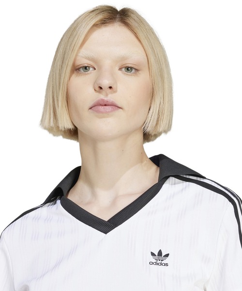 adidas V-NECK POLO / アディダス ブイ ネック ポロ（ポロシャツ