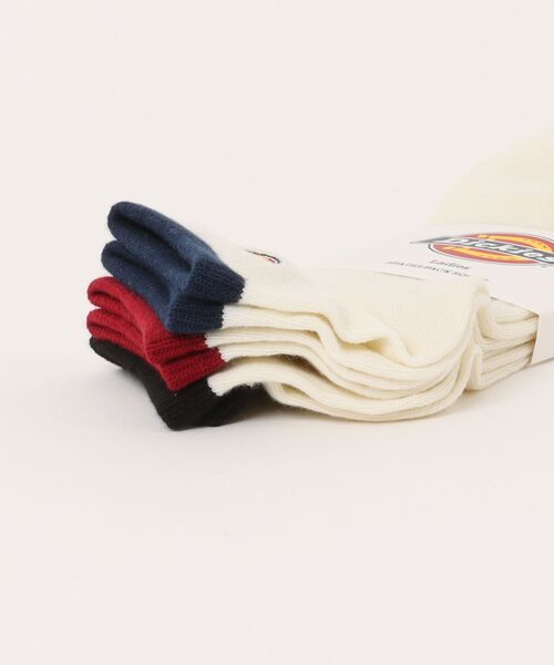 Dickies（ディッキーズ）の「【Dickies】A.3P 口ゴム切り替え/アンクル丈ソックス/3足セット/レディース（ソックス/靴下・レディース・マルチ・23cm～25cm）」の2枚目の写真