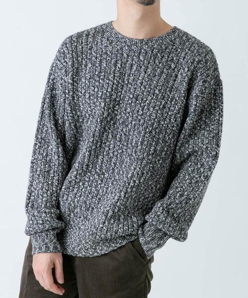 セール】『WEB限定』『XLサイズあり』スラブリブクルーネックニット