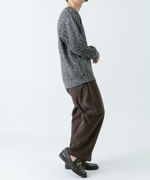 セール】『WEB限定』『XLサイズあり』スラブリブクルーネックニット
