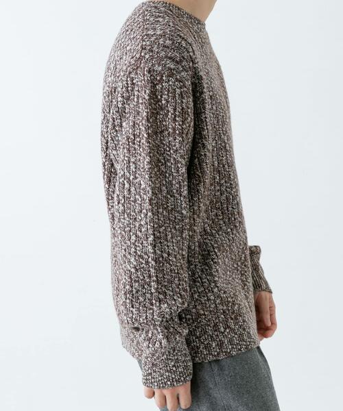 セール】『WEB限定』『XLサイズあり』スラブリブクルーネックニット