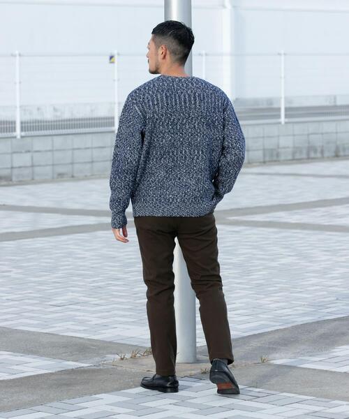 URBAN RESEARCH ROSSO MEN(アーバンリサーチロッソメン)の「『WEB限定』『XLサイズあり』スラブリブクルーネックニット(ニット/セーター・メンズ・ブラック/グレー/ネイビー/ブラウン・SMALL/MEDIUM/LARGE/X-LARGE)」の15枚目の写真