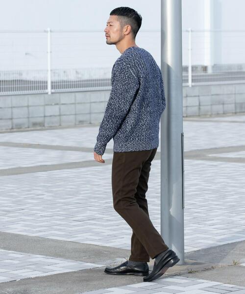URBAN RESEARCH ROSSO MEN(アーバンリサーチロッソメン)の「『WEB限定』『XLサイズあり』スラブリブクルーネックニット(ニット/セーター・メンズ・ブラック/グレー/ネイビー/ブラウン・SMALL/MEDIUM/LARGE/X-LARGE)」の16枚目の写真