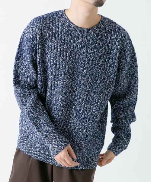 セール】『WEB限定』『XLサイズあり』スラブリブクルーネックニット