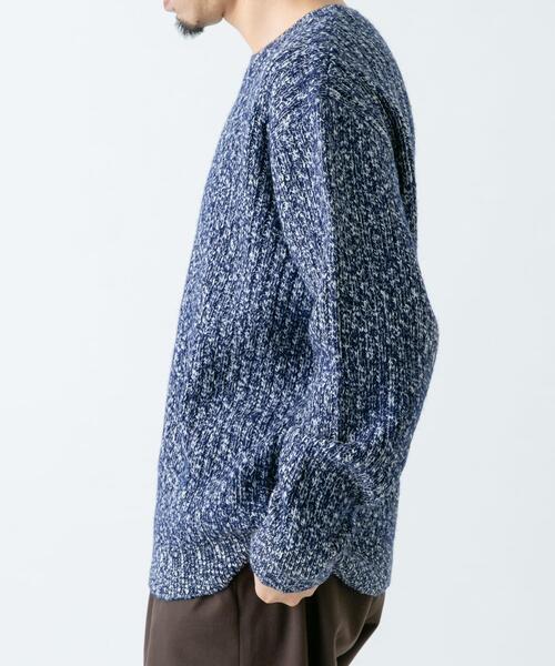 URBAN RESEARCH ROSSO MEN(アーバンリサーチロッソメン)の「『WEB限定』『XLサイズあり』スラブリブクルーネックニット(ニット/セーター・メンズ・ブラック/グレー/ネイビー/ブラウン・SMALL/MEDIUM/LARGE/X-LARGE)」の20枚目の写真