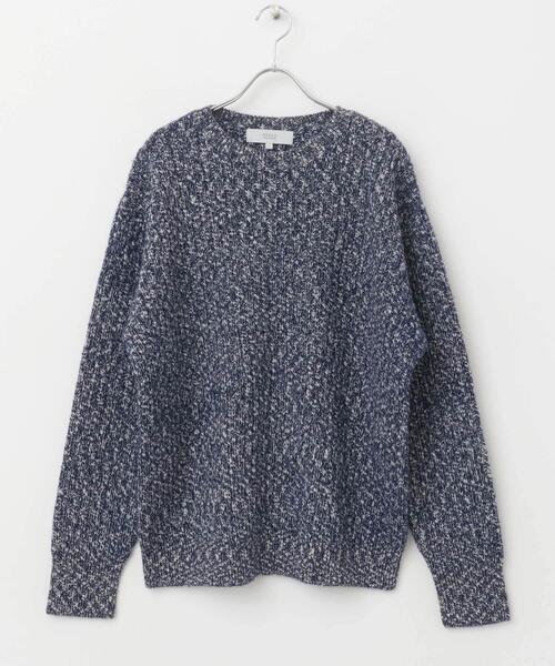 セール】『WEB限定』『XLサイズあり』スラブリブクルーネックニット