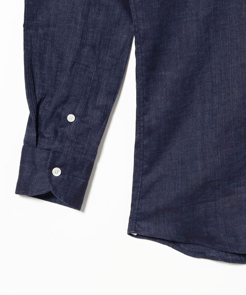 BRILLA per il gusto(ブリッラペルイルグースト)の「リネン ナチュラルストレッチ ワイドカラーシャツ(シャツ/ブラウス・メンズ・ネイビー・XS/XL/L/S/M)」の11枚目の写真