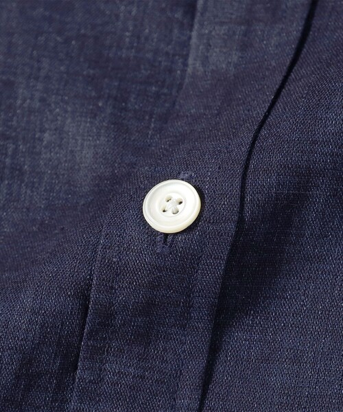 BRILLA per il gusto(ブリッラペルイルグースト)の「リネン ナチュラルストレッチ ワイドカラーシャツ(シャツ/ブラウス・メンズ・ネイビー・XS/XL/L/S/M)」の9枚目の写真
