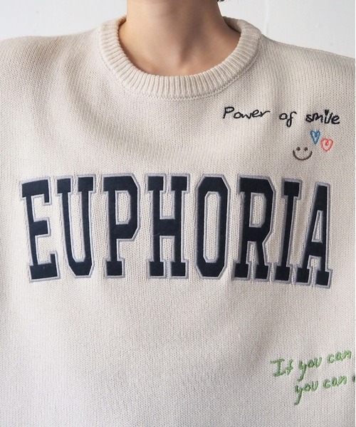tiptop(ティップトップ)の「ラクガキ刺繍ロゴニットプルオーバー(ニット/セーター・レディース・チャコールグレー/ネイビー/アイボリー・FREE)」の20枚目の写真