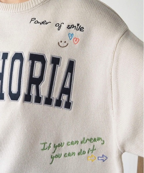 tiptop(ティップトップ)の「ラクガキ刺繍ロゴニットプルオーバー(ニット/セーター・レディース・チャコールグレー/ネイビー/アイボリー・FREE)」の22枚目の写真