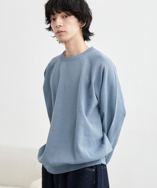 coen（コーエン）の「コンフォートニットプルオーバー（ニット/セーター・メンズ・ブラック/コバルトブルー/オフホワイト・L/M）」の3枚目の写真