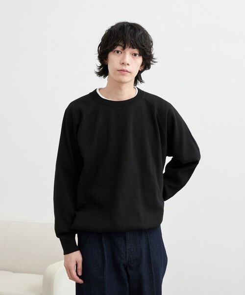 coen（コーエン）の「コンフォートニットプルオーバー（ニット/セーター・メンズ・ブラック/コバルトブルー/オフホワイト・L/M）」の6枚目の写真