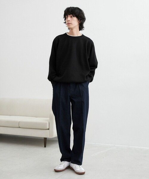 coen（コーエン）の「コンフォートニットプルオーバー（ニット/セーター・メンズ・ブラック/コバルトブルー/オフホワイト・L/M）」の9枚目の写真