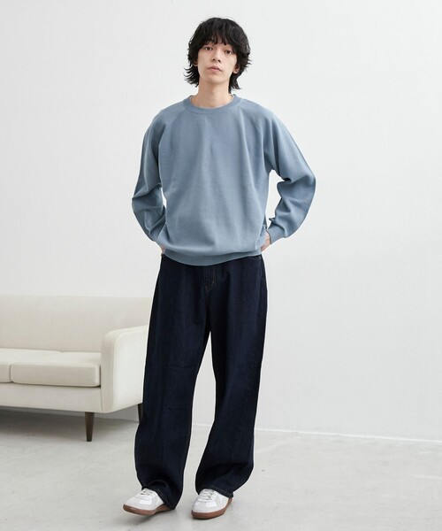 coen（コーエン）の「コンフォートニットプルオーバー（ニット/セーター・メンズ・ブラック/コバルトブルー/オフホワイト・L/M）」の11枚目の写真