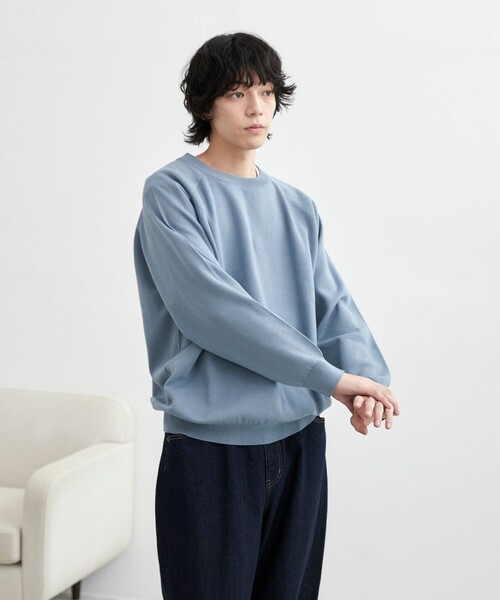 coen（コーエン）の「コンフォートニットプルオーバー（ニット/セーター・メンズ・ブラック/コバルトブルー/オフホワイト・L/M）」の12枚目の写真