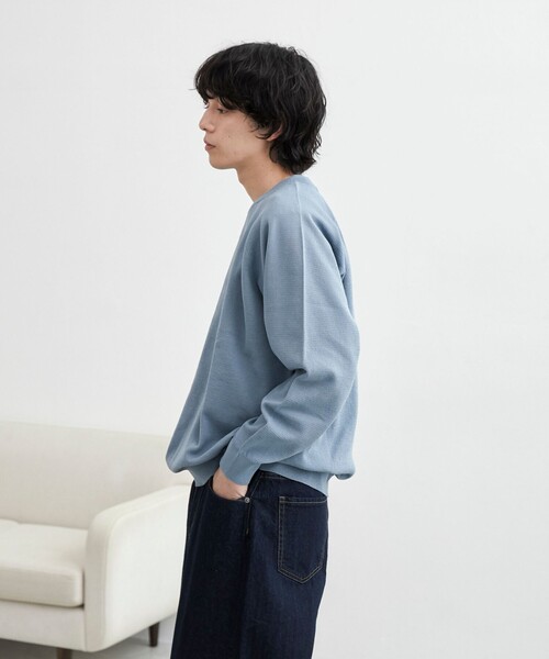 coen（コーエン）の「コンフォートニットプルオーバー（ニット/セーター・メンズ・ブラック/コバルトブルー/オフホワイト・L/M）」の14枚目の写真