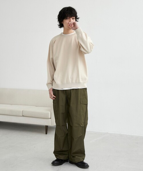 coen（コーエン）の「コンフォートニットプルオーバー（ニット/セーター・メンズ・ブラック/コバルトブルー/オフホワイト・L/M）」の19枚目の写真