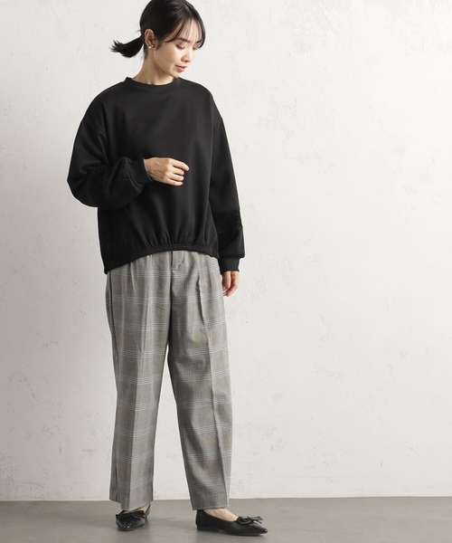 FOUND GOOD（ファウンドグッド）の「ウラシャギーレースキリカエPO（Tシャツ/カットソー・レディース・アイボリー/グレー系8/ブラック・S/M/L）」の4枚目の写真